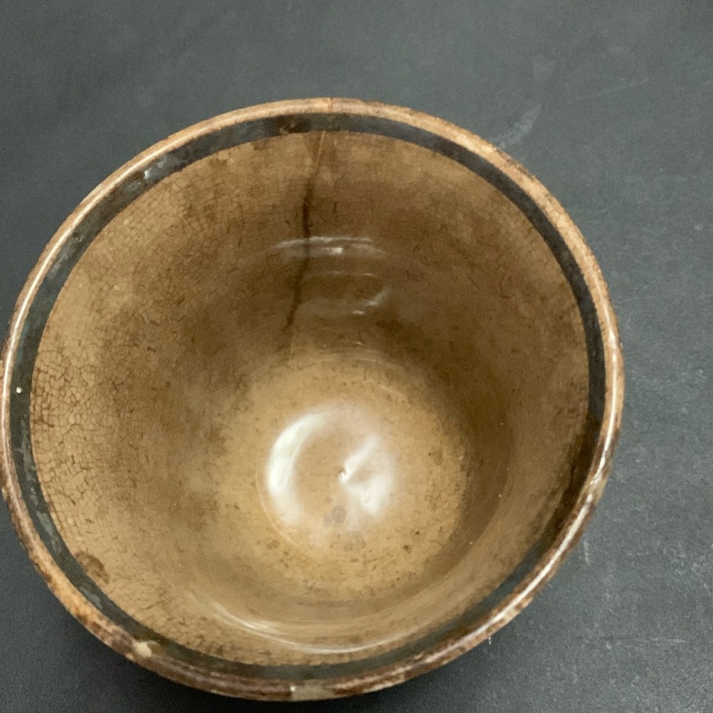 Stoneware glazed bowl
